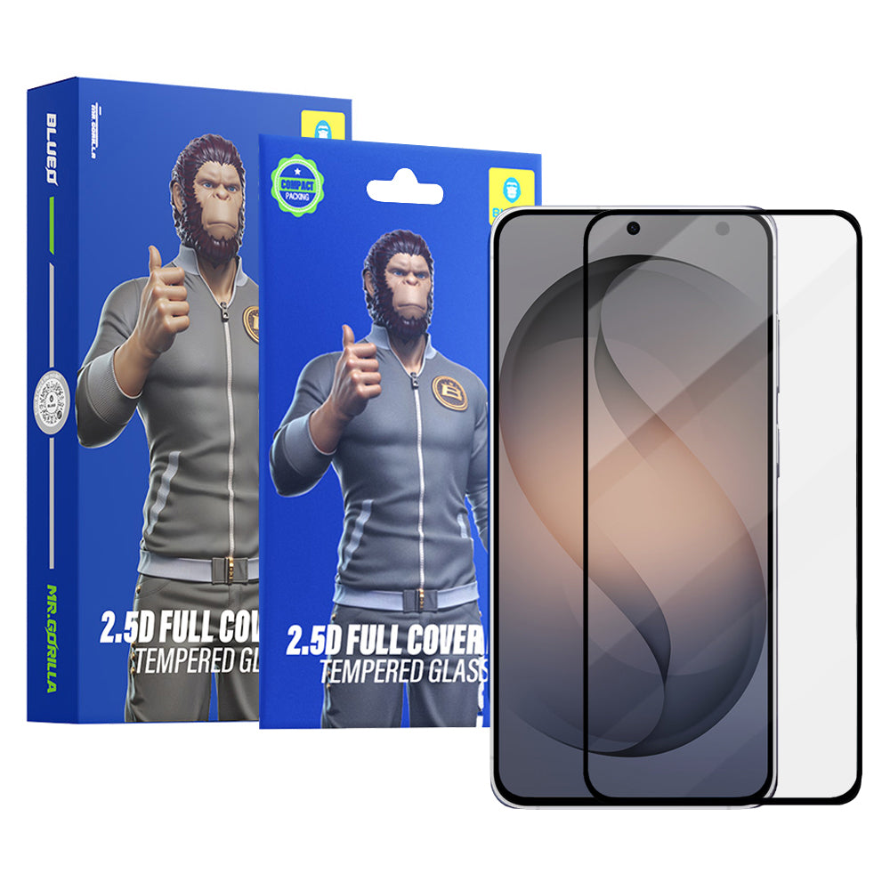 Beskyttelsesfilm Blueo HD for Samsung Galaxy S26 S942, Herdet glass, Full lim, 2.5D, Sett med 5 stykker, Svart