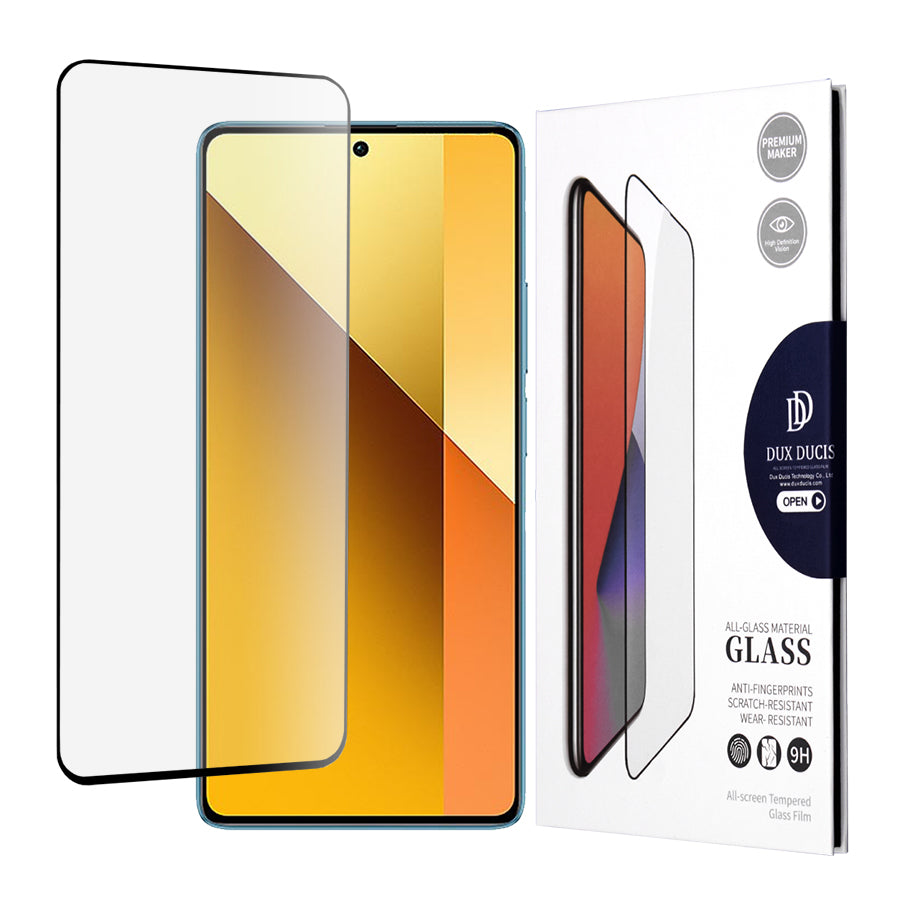 Skjermbeskytter DUX DUCIS for Xiaomi Redmi Note 13 4G / Note 13 Pro 4G / Note 13 5G, Herdet Glass, Full Lim, Svart