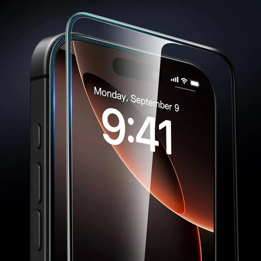 Beskyttelsesfilm ESR Armorite UltraFit for Apple iPhone 17 Pro, Herdet glass, Full lim, Sett med 3 stykker