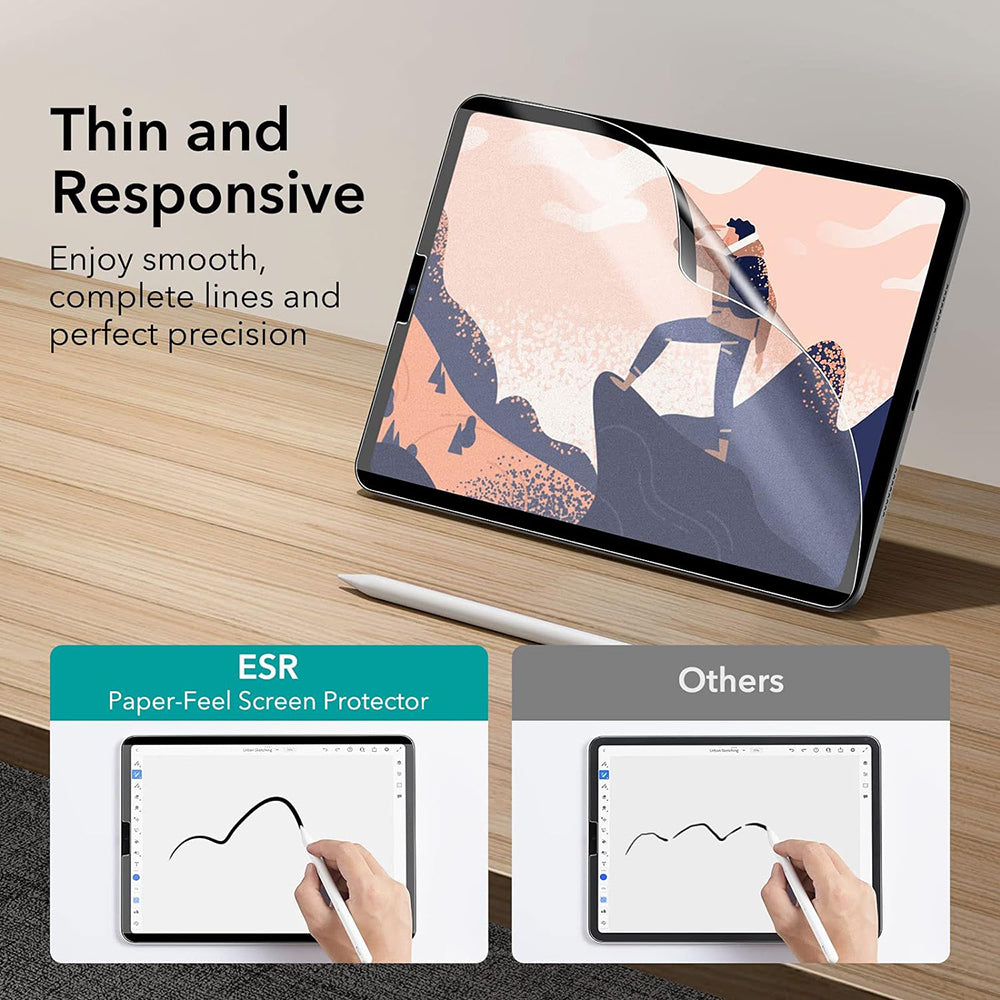 ESR Paper Feel Magnetic skjermbeskyttelse for Apple iPad Air 11 (2026) / Air 11 (2025), plast