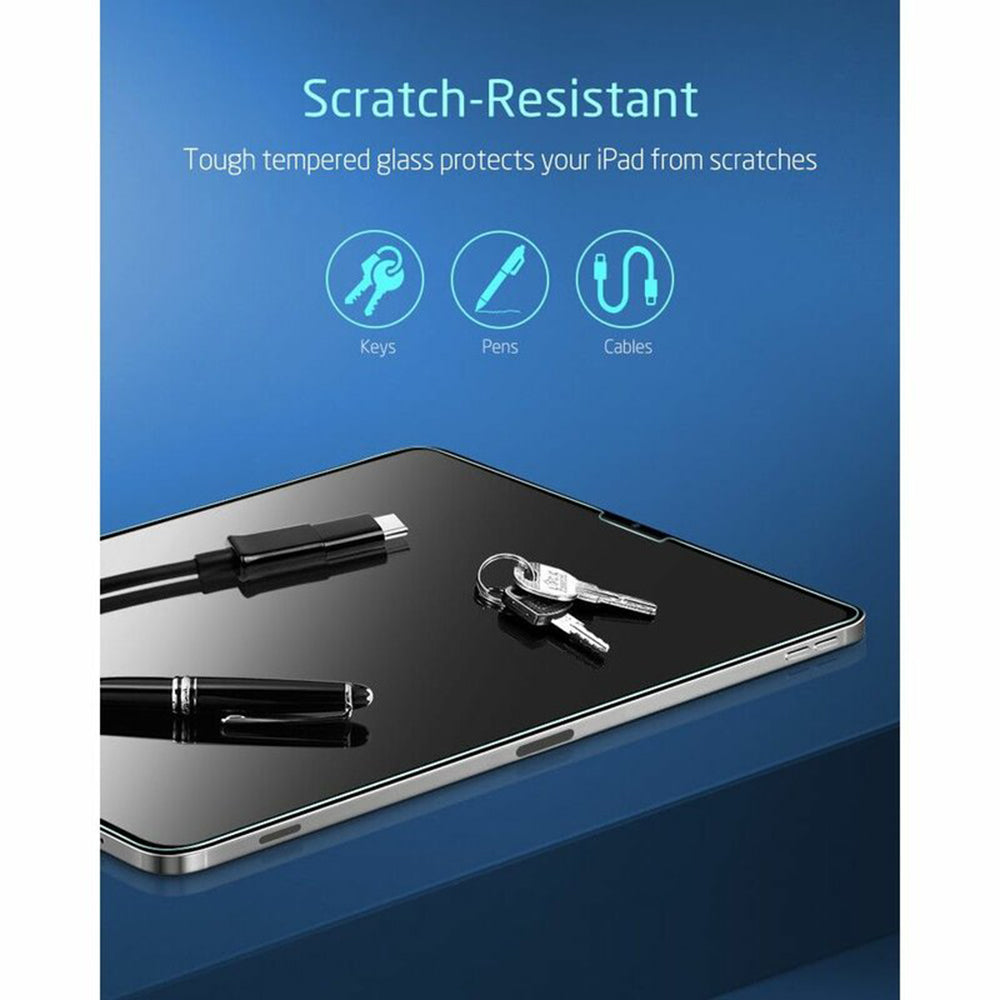ESR skjermbeskyttelsesfilm for Apple iPad Air (2022) / Pro 11 (2021) / Air (2020), Herdet glass, Full lim, Sett med 2 stykker