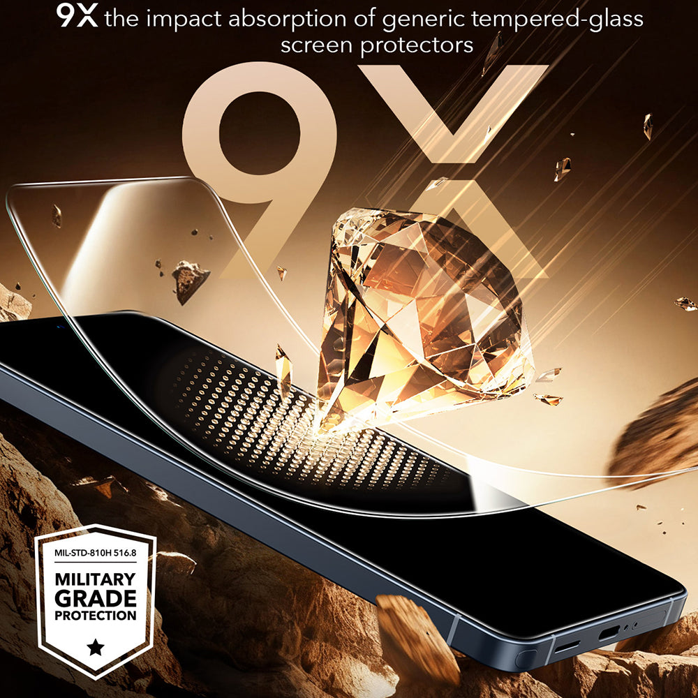 Beskyttelsesfolie ESR UltraFit Armorite Pro for Samsung Galaxy S26 Ultra S948, Herdet glass, Full lim