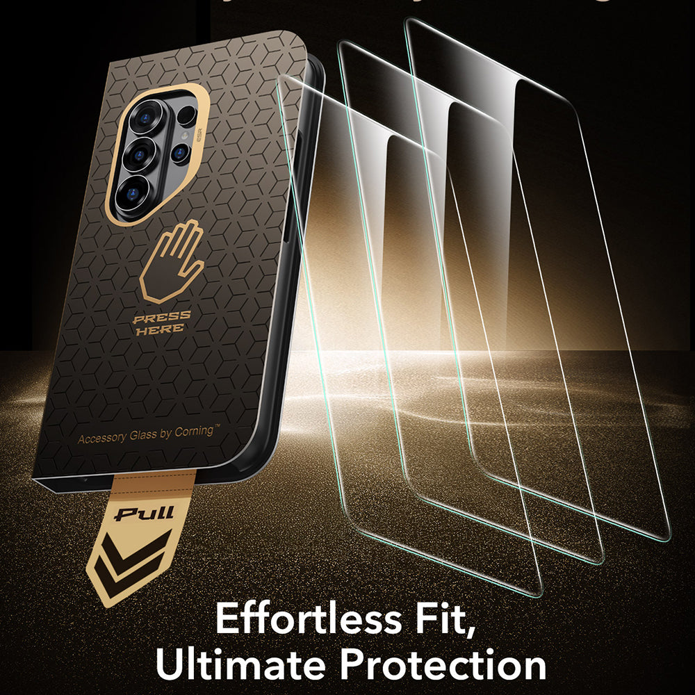 Beskyttelsesfolie ESR UltraFit Armorite Pro for Samsung Galaxy S26 Ultra S948, Herdet glass, Full lim