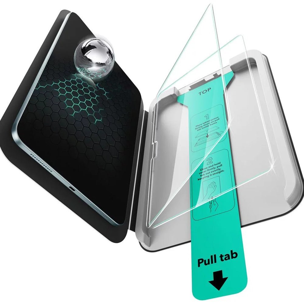 ESR UltraFit skjermbeskyttelse for Apple iPad Air 13 (2026) / Pro 13 (2025), Herdet glass, Full lim, Sett med 2 stk