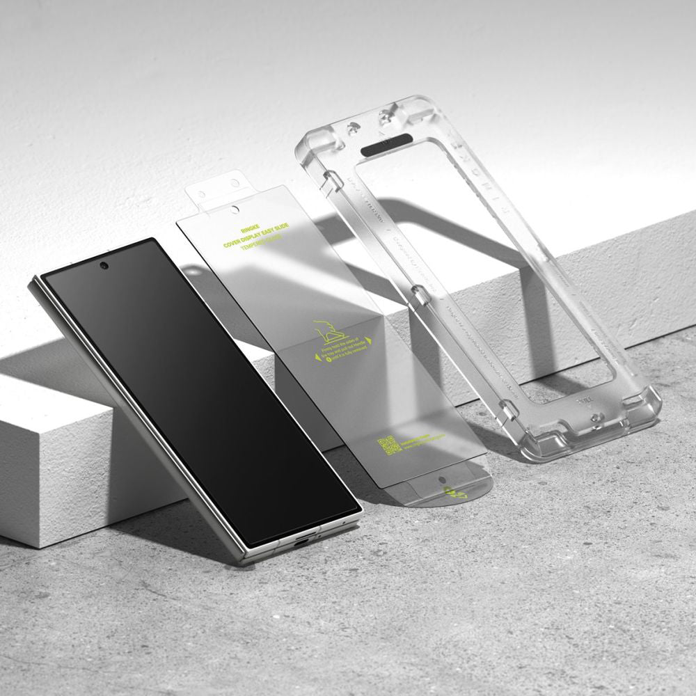 Beskyttelsesfilm Ringke Easy Slide for Samsung Galaxy Z Fold7 F966, Herdet glass, Full lim, Sett med 2 stykker