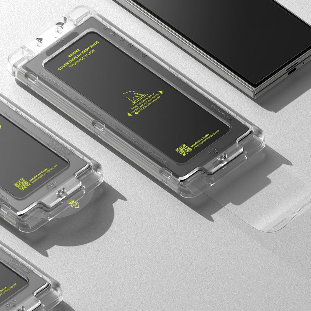 Beskyttelsesfilm Ringke Easy Slide for Samsung Galaxy Z Fold7 F966, Herdet glass, Full lim, Sett med 2 stykker