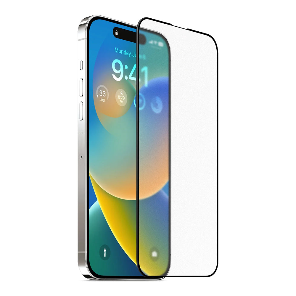 Beskyttelsesfilm Anank 5X Forsterket Matt Skjerm for Apple iPhone 17 Pro, Herdet Glass, Full Lim, 2.5D, Svart