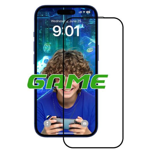 Beskyttelsesfilm Matt Skjerm Anank 5X Forsterket for Apple iPhone 17, Herdet Glass, Full Lim, 2.5D, Svart