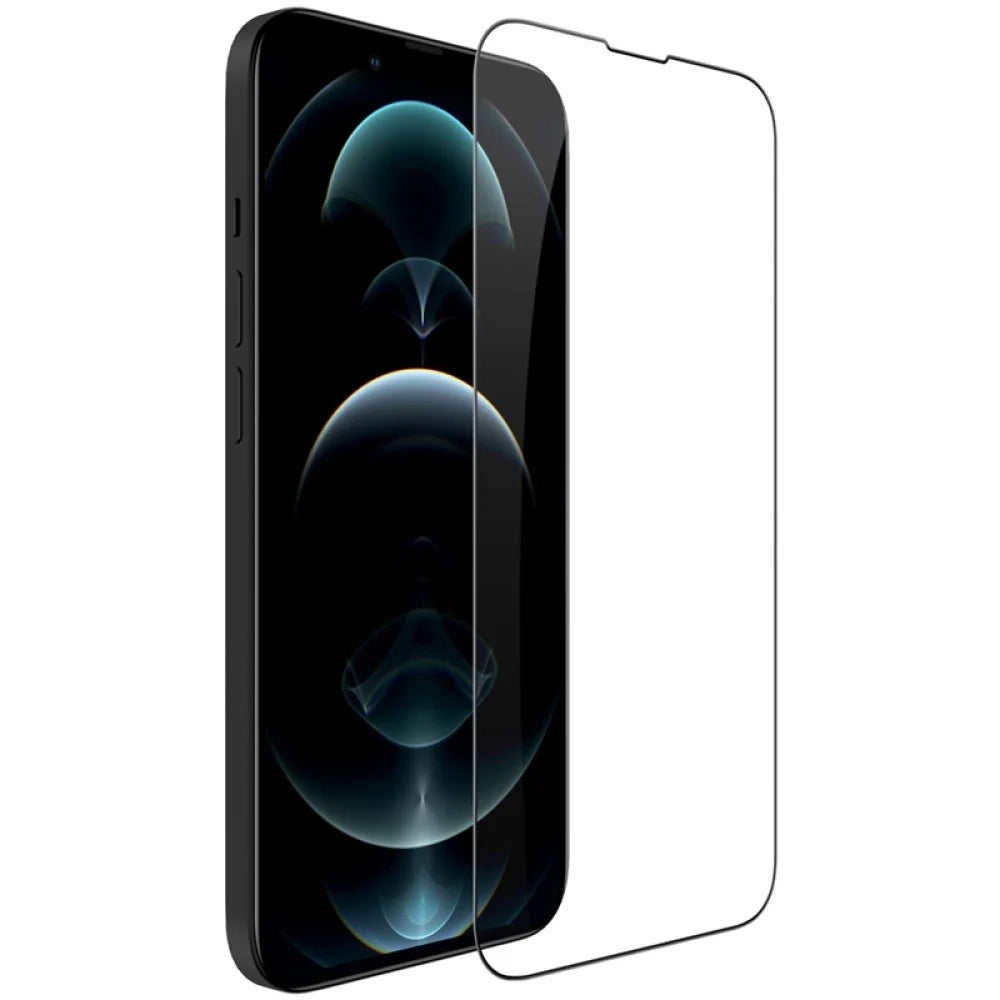 Nillkin CP+ Pro skjermbeskyttelse for Apple iPhone 17e / 16e / 14 / 13 Pro / 13, Herdet glass, Full lim, Svart
