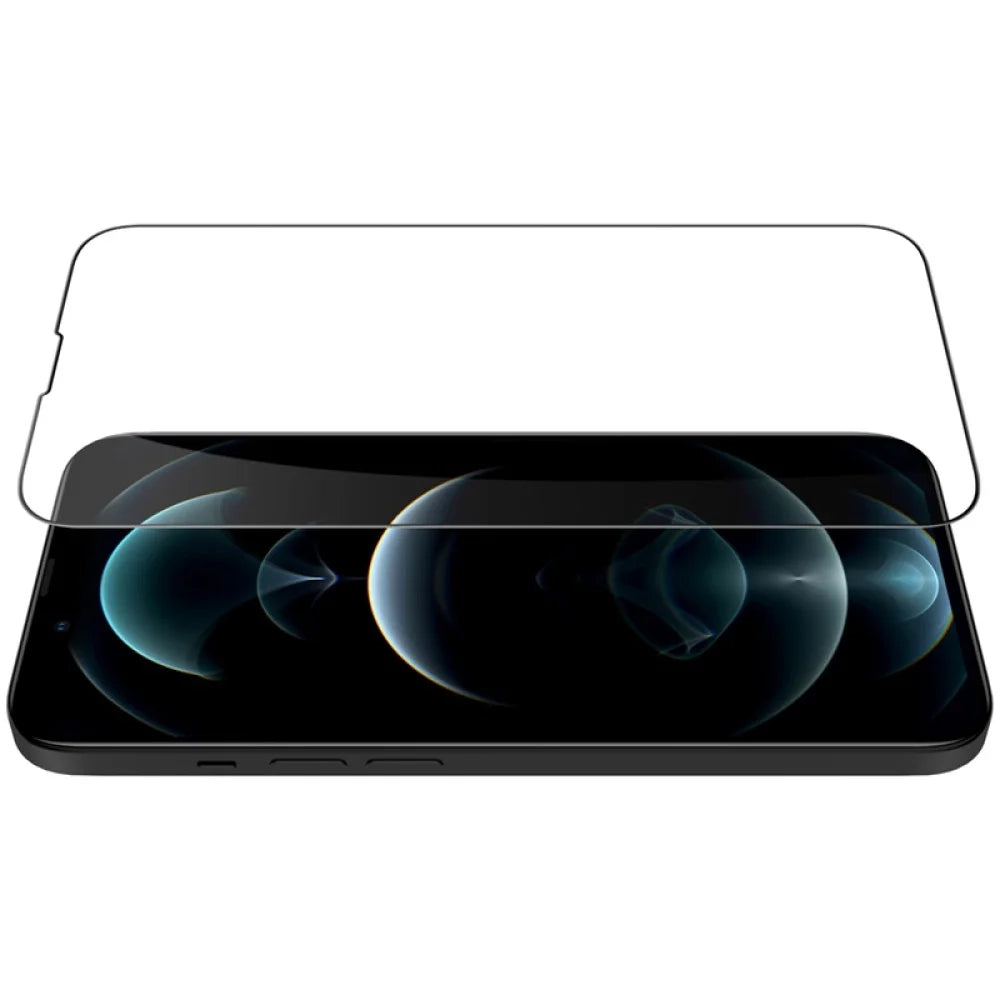 Nillkin CP+ Pro skjermbeskyttelse for Apple iPhone 17e / 16e / 14 / 13 Pro / 13, Herdet glass, Full lim, Svart