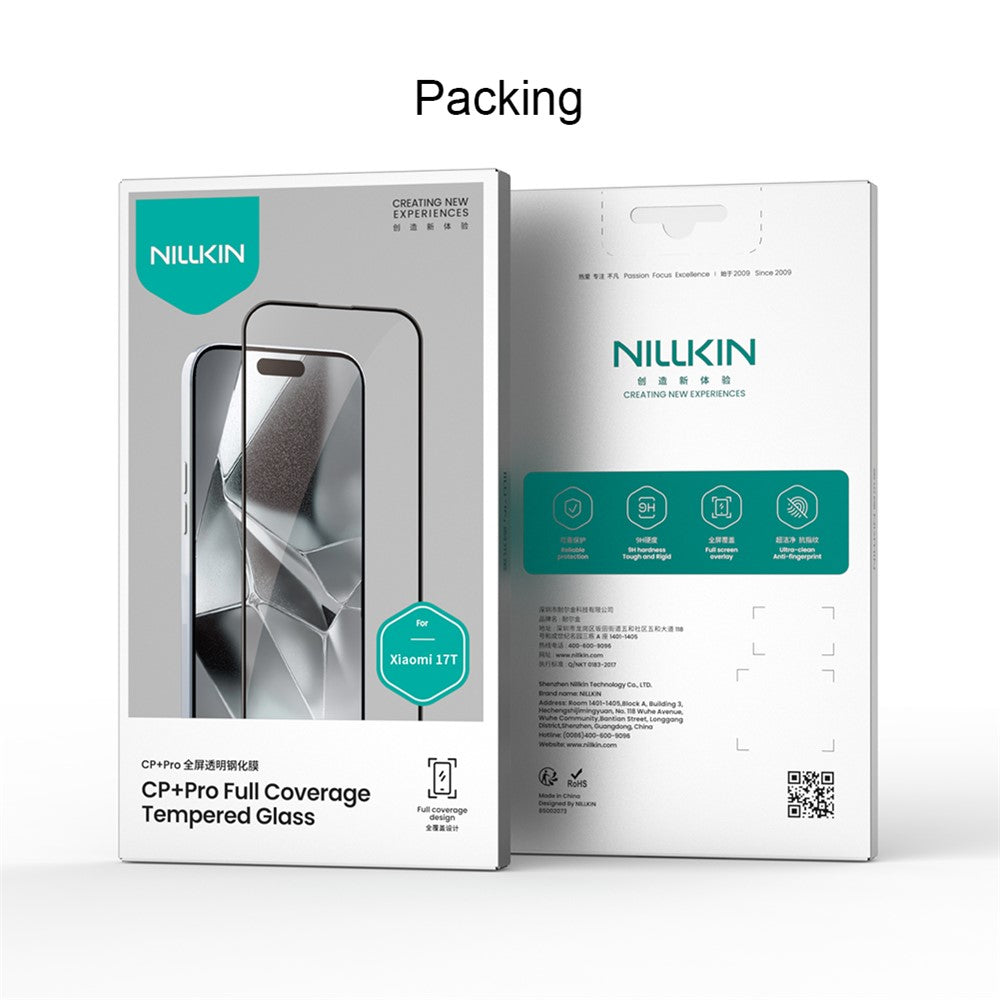 Nillkin CP+ Pro ytre skjermbeskyttelse for Samsung Galaxy Z Fold8 F971, herdet glass, full lim, svart