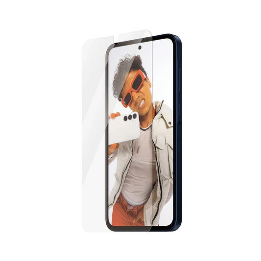 PanzerGlass Safe skjermbeskyttelsesfolie. Ultra-Wide Fit EasyAligner for Samsung Galaxy A36 A366, Herdet glass, Full lim