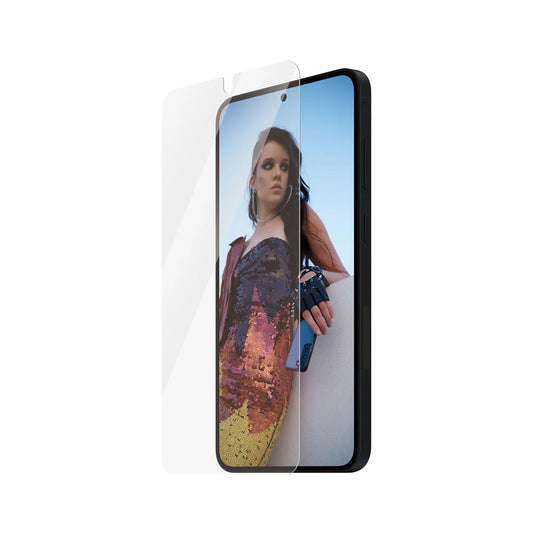 PanzerGlass Safe skjermbeskyttelsesfolie. Ultra-Wide Fit EasyAligner for Samsung Galaxy S25+ S936 / S24+ S926, Herdet glass, Full Glue