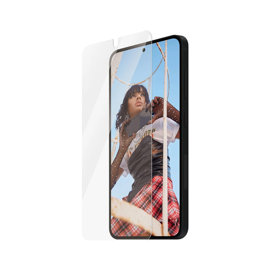 Beskyttelsesfolie PanzerGlass Safe skjerm. Ultra-Wide Fit EasyAligner for Samsung Galaxy S25 S931 / S24 S921, Herdet glass, Full lim