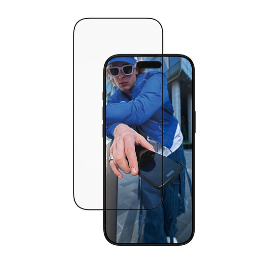 Beskyttelsesfolie Skjerm PanzerGlass Ultra-Wide Fit EasyAligner for Apple iPhone 17 Air, Herdet Glass, Full Lim, Svart