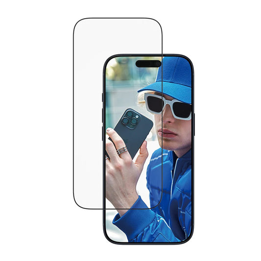 Beskyttelsesfolie Skjerm PanzerGlass Ultra-Wide Fit EasyAligner for Apple iPhone 17 Pro, Herdet Glass, Full Lim, Svart