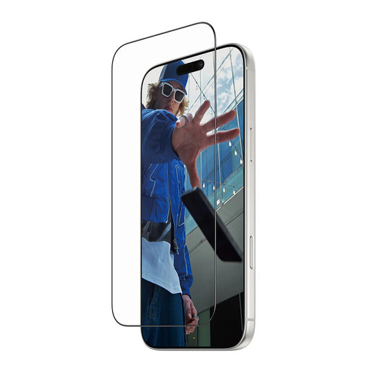 PanzerGlass Ultra-Wide Fit Fastfit skjermbeskyttelse for Apple iPhone 17 Pro Max, Herdet glass, Full lim, Svart