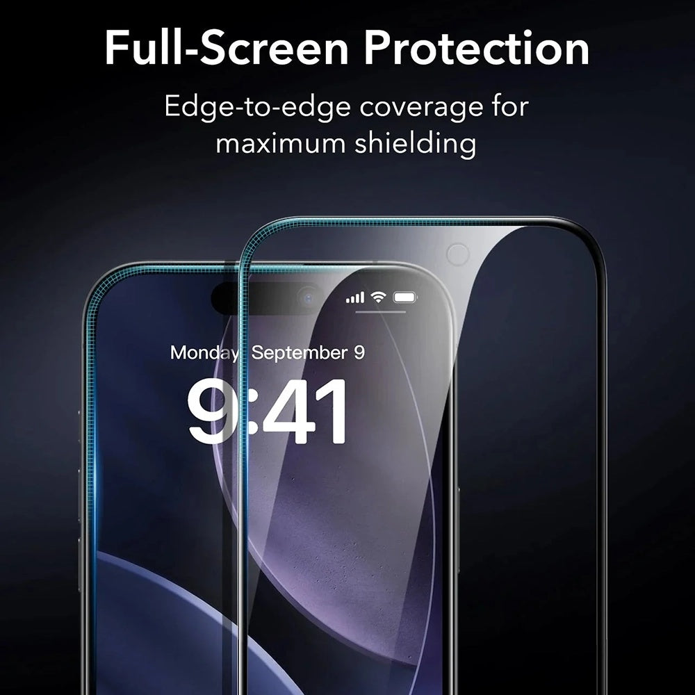 Beskyttelsesfolie Ecran Privacy ESR Armorite UltraFit for Apple iPhone 17 Air, Herdet Glass, Full Lim, Sett med 3 stykker