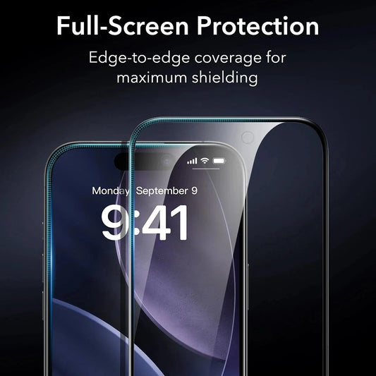 Beskyttelsesfolie Ecran Privacy ESR Armorite UltraFit for Apple iPhone 17 Air, Herdet Glass, Full Lim, Sett med 3 stykker