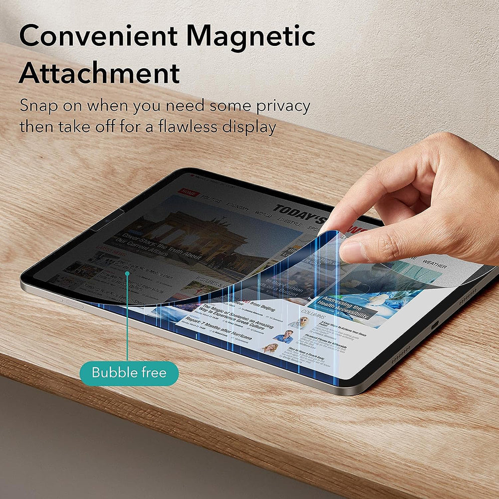 Beskyttelsesfolie Ecran Privacy ESR Magnetic for Apple iPad Pro 12.9 (2022) / Pro 12.9 (2021) / Pro 12.9 (2020), Plast