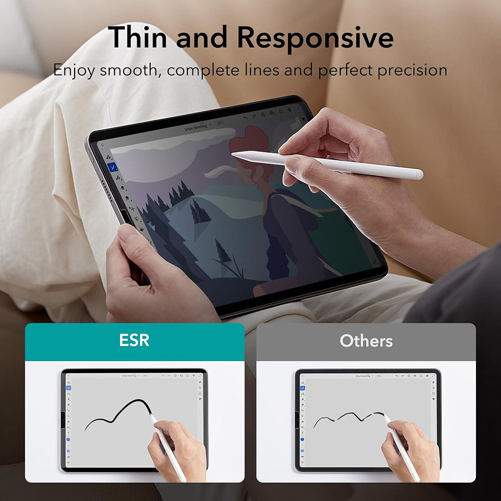 Beskyttelsesfolie Ecran Privacy ESR Magnetic for Apple iPad Pro 12.9 (2022) / Pro 12.9 (2021) / Pro 12.9 (2020), Plast
