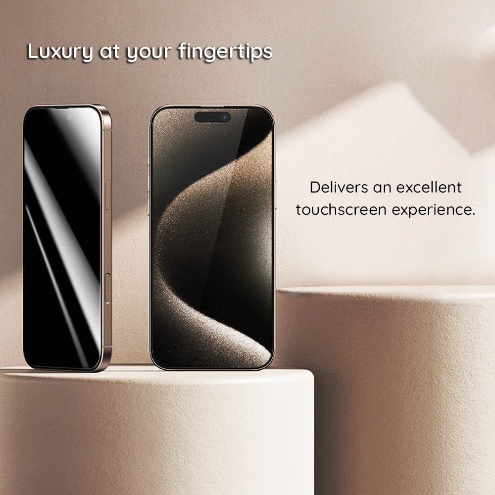 Beskyttelsesfilm Privacy Guess for Apple iPhone 16 Pro Max, Herdet glass, Full lim, 2.5D