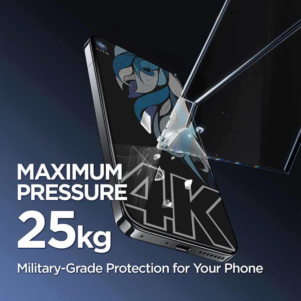 Beskyttelsesfolie Privacy Skjerm Lito D+ Max 4K for Apple iPhone 17 Pro Max, Herdet Glass, Full Lim