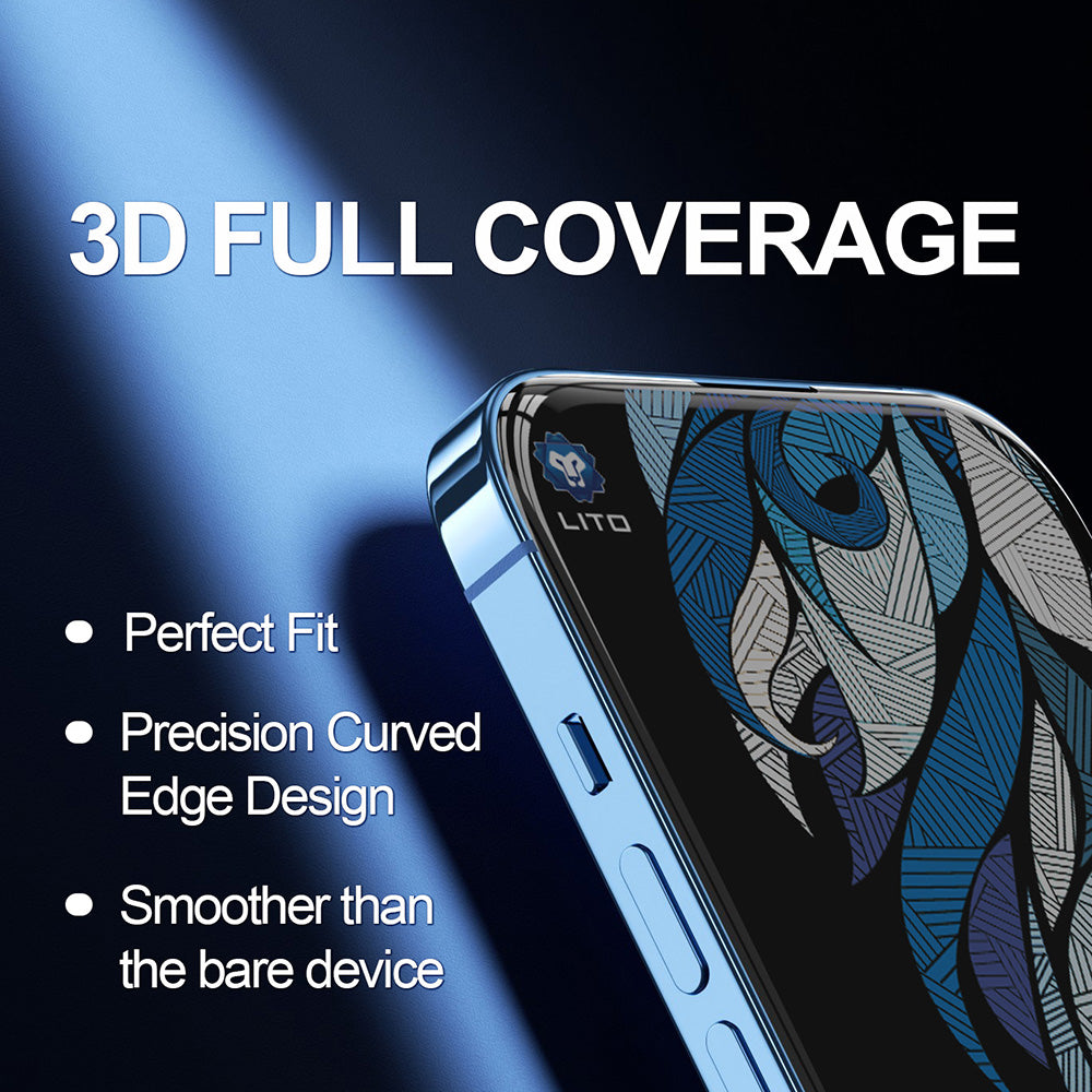 Beskyttelsesfolie Privacy Skjerm Lito D+ Max 4K for Apple iPhone 17 Pro Max, Herdet Glass, Full Lim