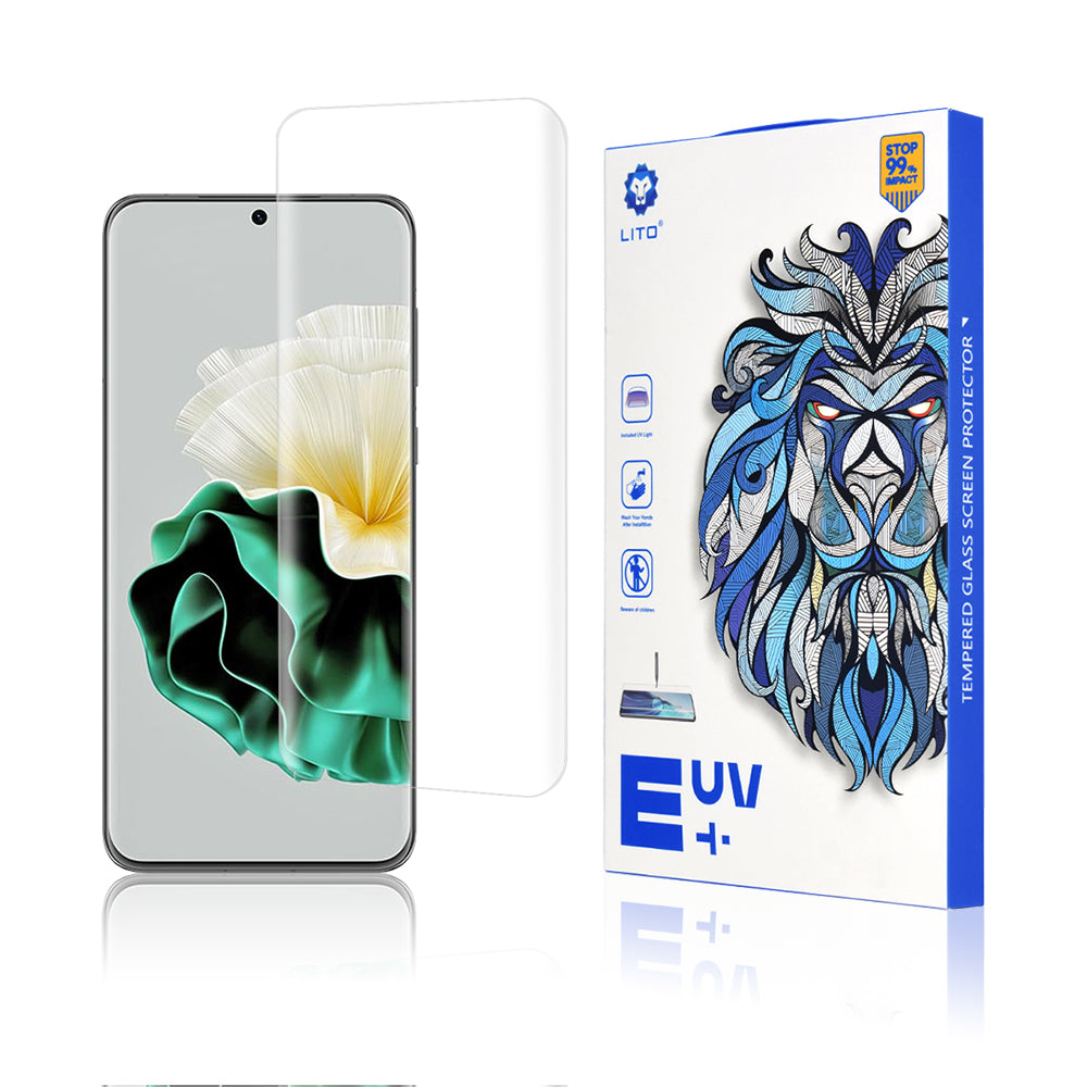 Lito skjermbeskyttelsesfolie for Huawei P60 / P60 Pro, Herdet glass, UV-lim, 3D