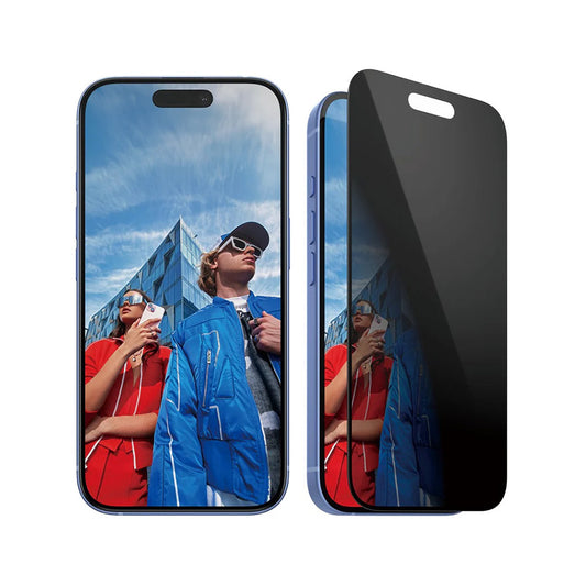 Beskyttelsesfolie Skjerm Privacy PanzerGlass Ultra-Wide Fit EasyAligner for Apple iPhone 16 / 15, Herdet Glass, Full Lim