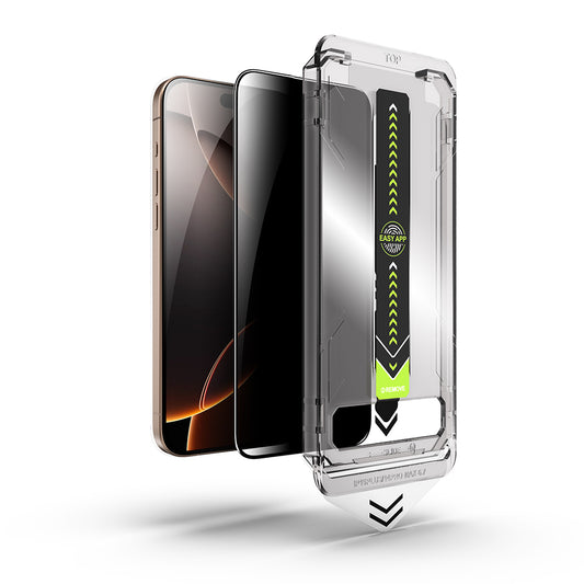 Privacy Techsuit TitanGlass skjermbeskyttelse for Apple iPhone 18 Pro, Herdet glass, Full lim
