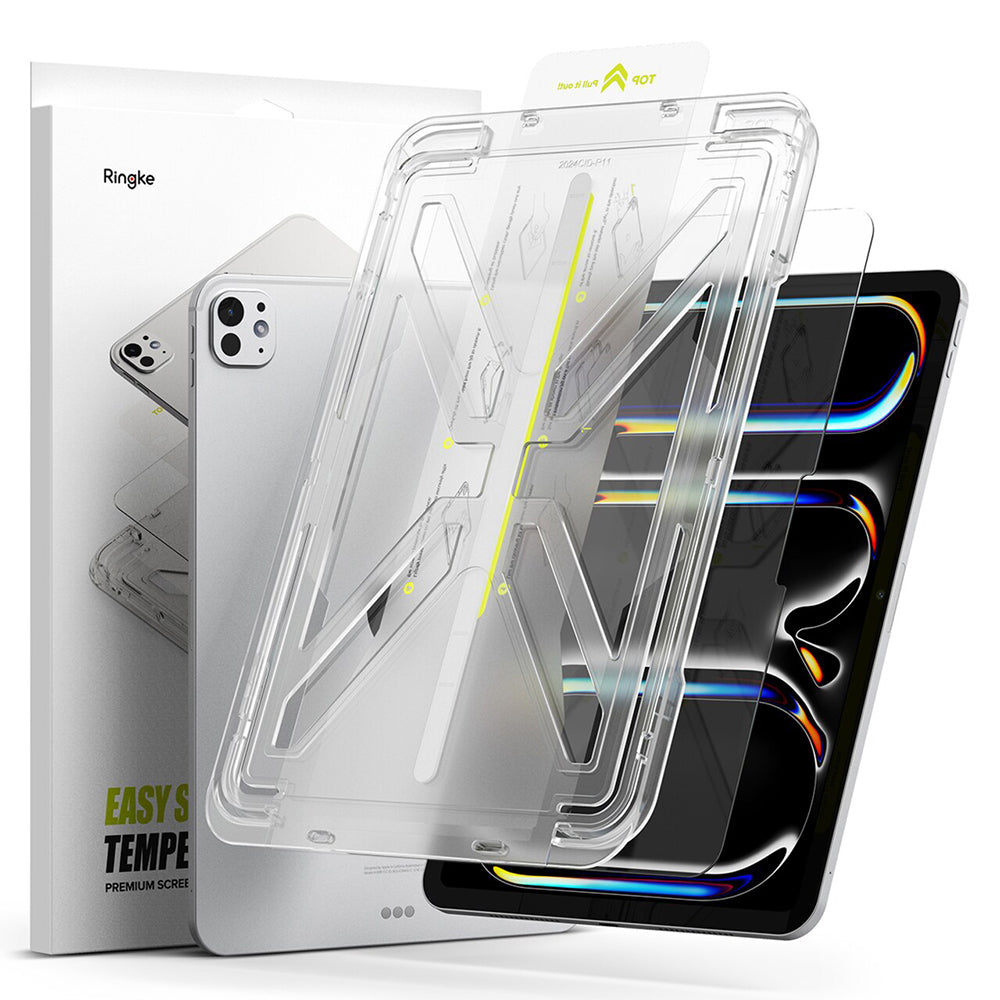 Ringke Easy Slide skjermbeskyttelse for Apple iPad Pro 11 (2024), Herdet glass, Full lim