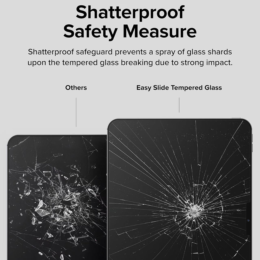 Ringke Easy Slide skjermbeskyttelse for Apple iPad Pro 11 (2024), Herdet glass, Full lim