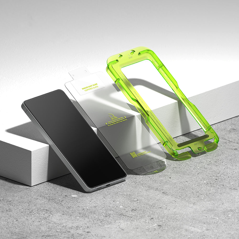 Skjermbeskytter Ringke Easy Slide for Samsung Galaxy S26 Ultra S948, Herdet glass, Full lim, Sett med 2 stykker