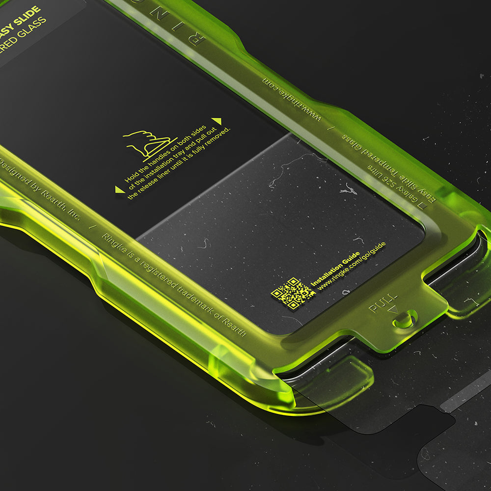 Skjermbeskytter Ringke Easy Slide for Samsung Galaxy S26 Ultra S948, Herdet glass, Full lim, Sett med 2 stykker