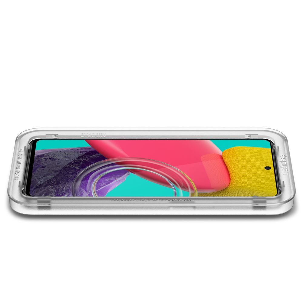 Skjermbeskytter Spigen GlastR Align Master for Samsung Galaxy M53 M536, Herdet glass, Full lim, Svart