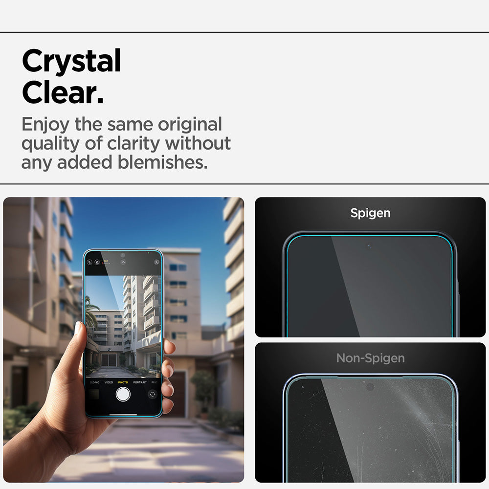 Skjermbeskyttelsesfilm Spigen GlastR EZ FIT HD for Samsung Galaxy A37 5G / A36 A366, Herdet glass, Full lim AGL11365