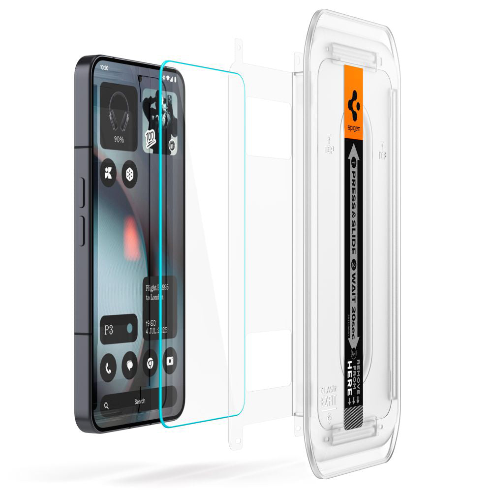 Skjermbeskyttelse Spigen GlastR EZ FIT for Nothing Phone (3), Herdet Glass, Full Lim, Sett med 2 stykker AGL10165