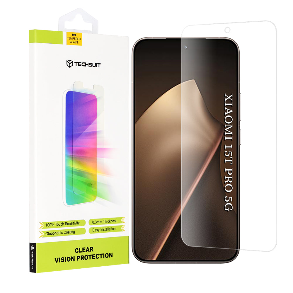 Beskyttelsesfolie Techsuit Clear Vision for Xiaomi 15T Pro, Herdet Glass, Full Lim