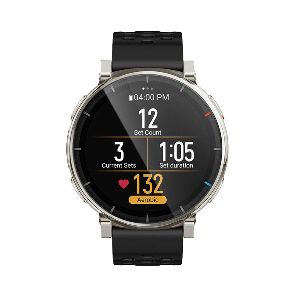 Skjermbeskytter Techsuit Nano Flex for Amazfit Active 3 Premium, Plast, Sett med 2 stykker, Svart