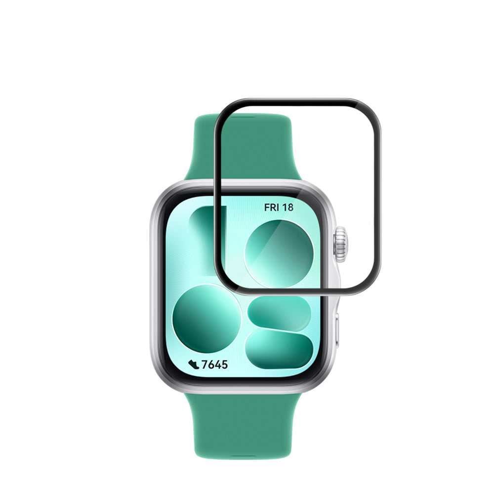 Skjermbeskyttelsesfilm Techsuit Nano Flex for Huawei Watch Fit 5, plast, sett med 2 stk, svart