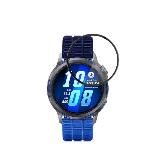 Skjermbeskyttelsesfolie Techsuit Nano Flex for Huawei Watch GT Runner 2, Plast, Sett med 2 stykker, Svart