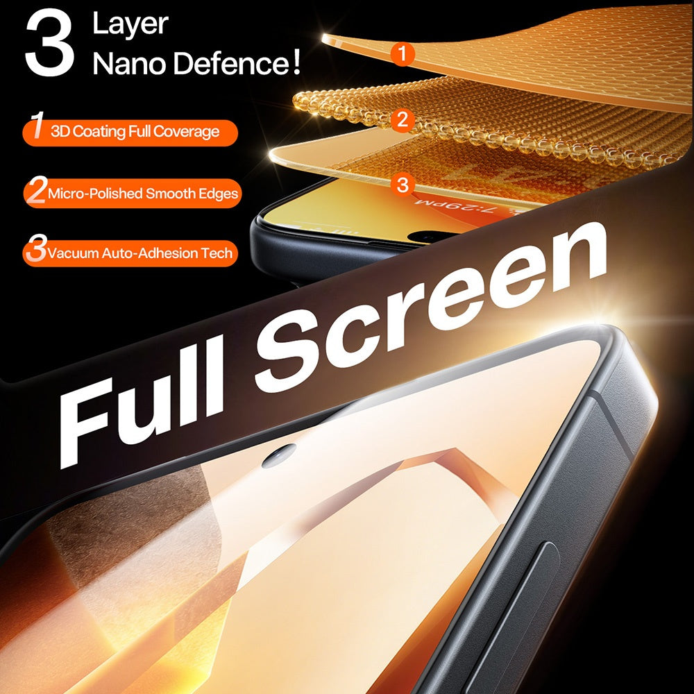 Skjermbeskytter Torras GlassGo Install Master for Samsung Galaxy S26 Ultra S948, Herdet Glass, Full Lim, Gjennomsiktig