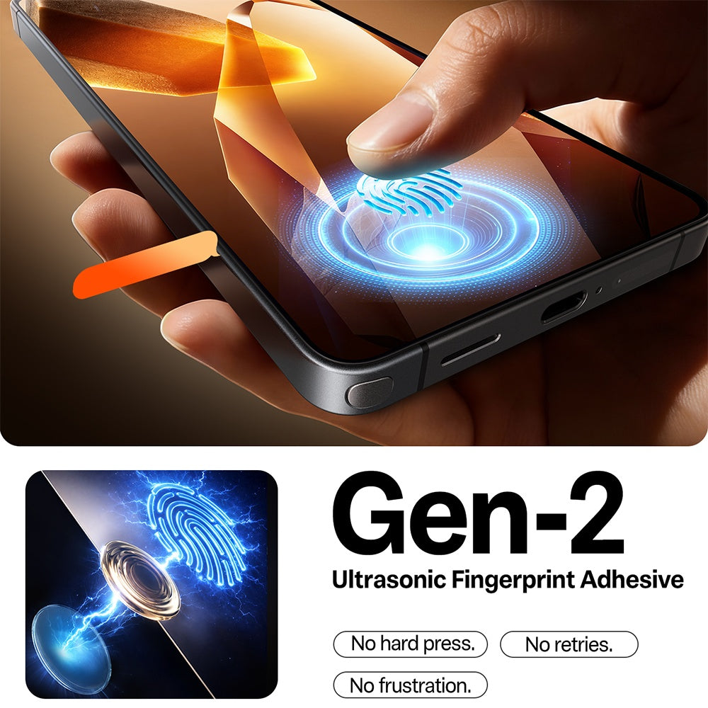 Skjermbeskytter Torras GlassGo Install Master for Samsung Galaxy S26 Ultra S948, Herdet Glass, Full Lim, Gjennomsiktig