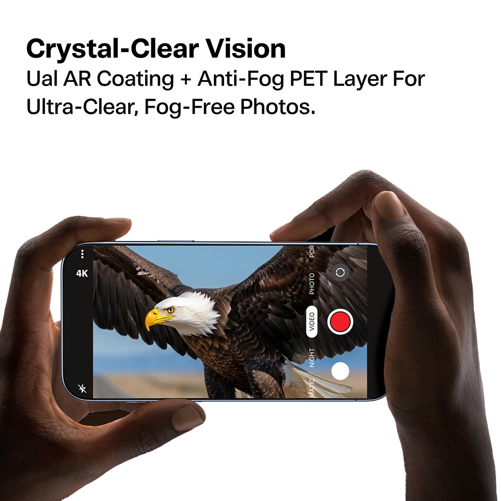 Torras Lensguard bakkamera beskyttelsesfilm for Apple iPhone 17 Pro Max / 17 Pro, herdet glass, sølv