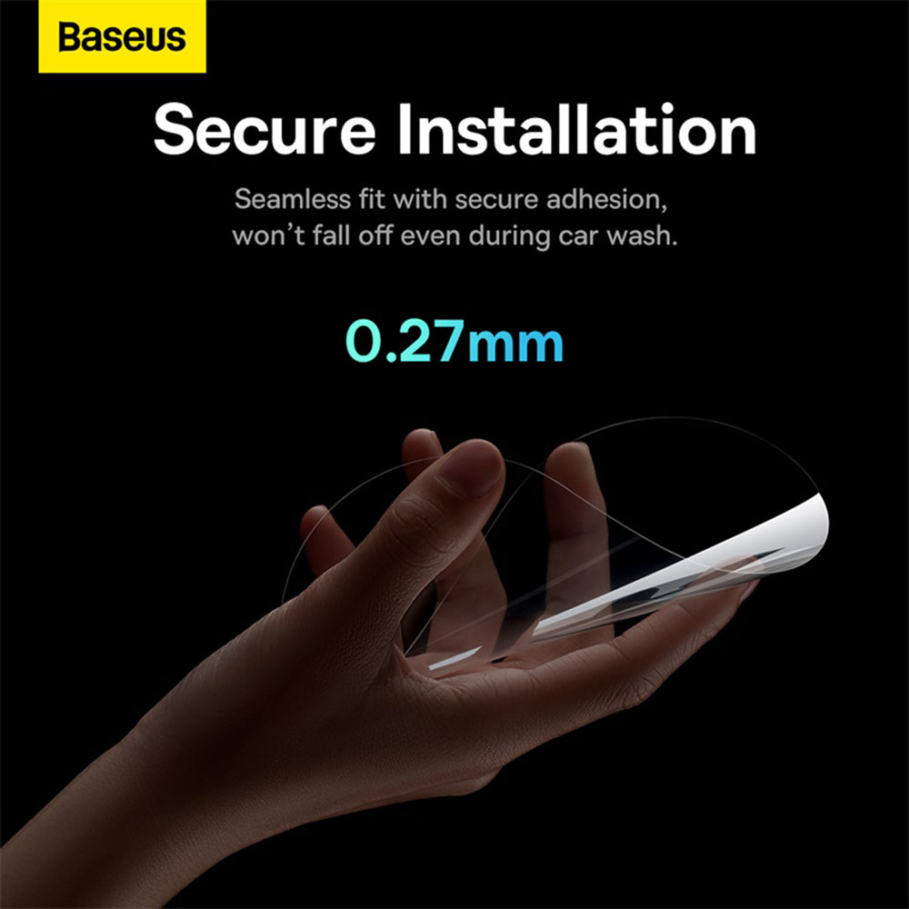 Baseus ClearSight Anti-Regn Speilfolie, 136mm x 96mm, Plast, Sett med 2 stykker C11853200201-00