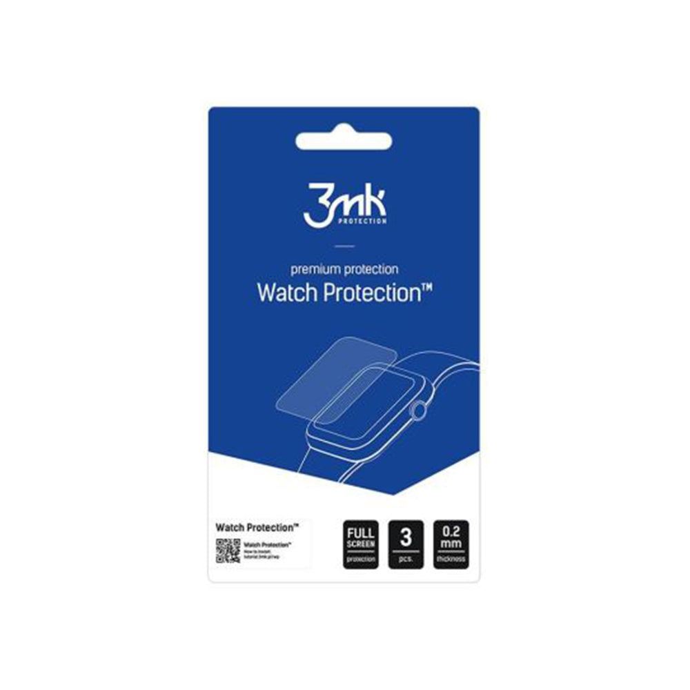 3MK Arc beskyttelsesfilm for Huawei Band 11 Pro, sett med 3 stykker, plast