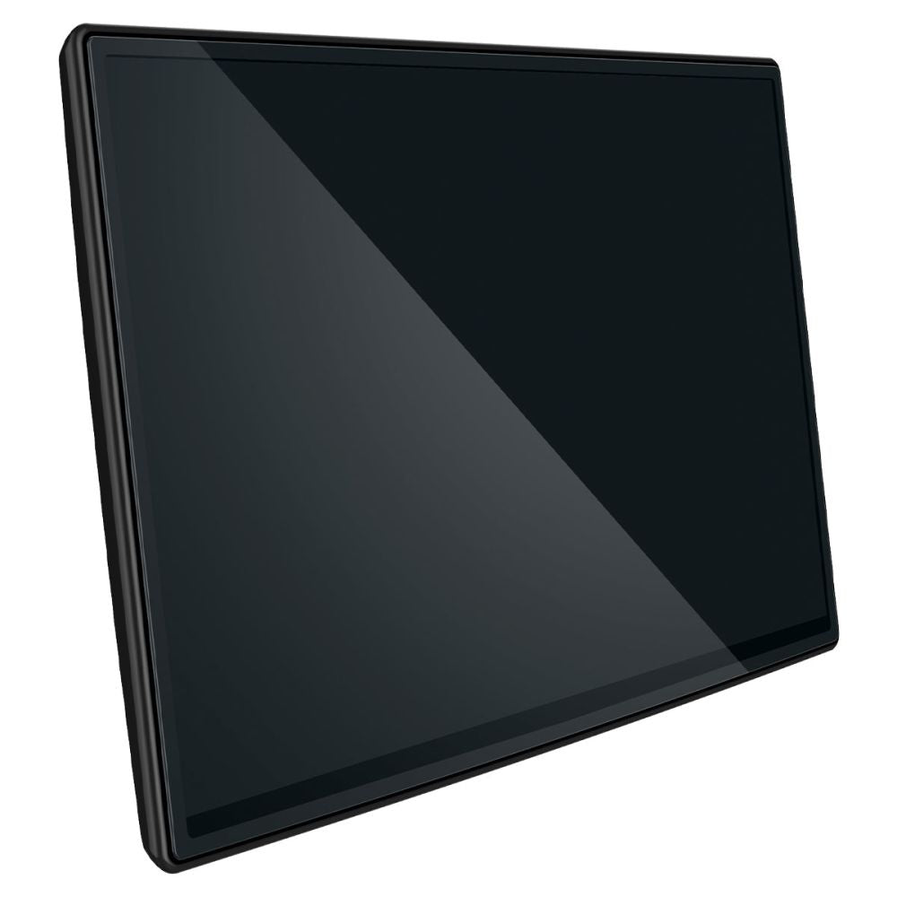 Spigen GlastR EZ FIT beskyttelsesfilm for Tesla X / S navigasjon (2022 - 2021), Herdet glass, Svart AGL04688