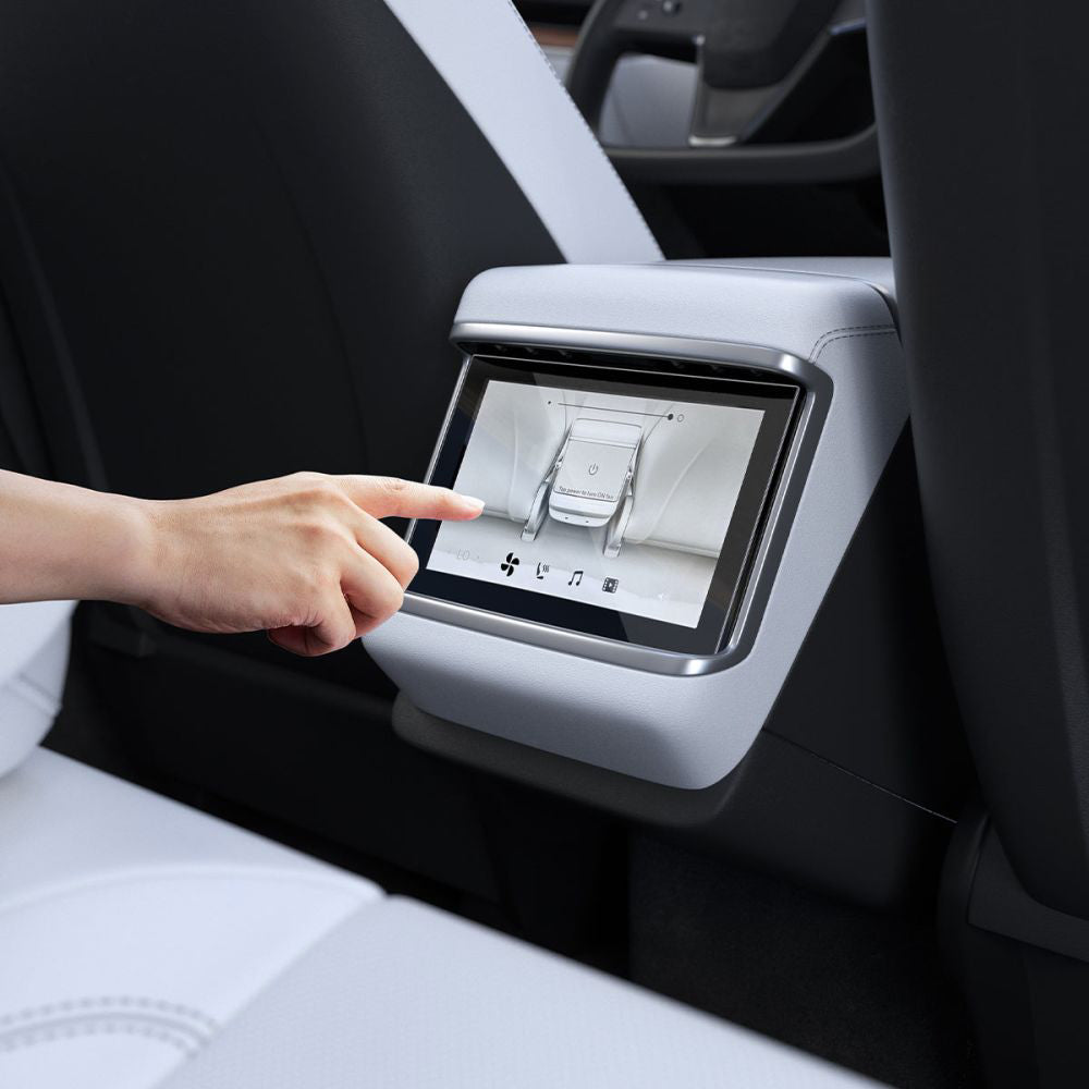 Spigen GlastR Slim Anti-Glare Beskyttelsesfilm for Real Touchscreen Tesla X / S (2022 - 2021), Herdet Glass, Svart