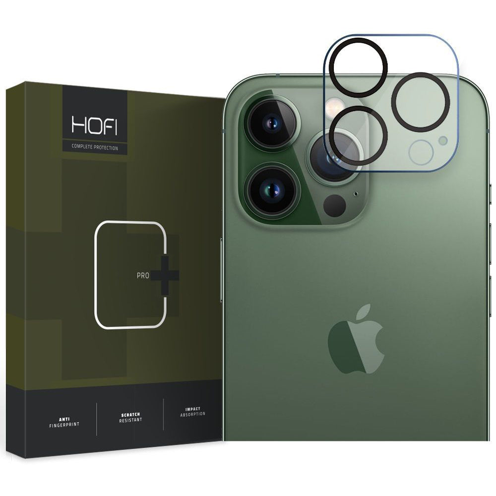 Beskyttelsesfolie for bakre kamera HOFI PRO+ for Apple iPhone 14 Pro Max / 14 Pro, Herdet glass, Svart